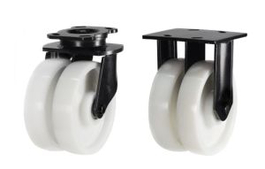 200mm Twin Wheel Nylon (1500Kg)