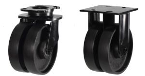200mm DNGR Twin Wheel Series Cast Iron (1500kg)