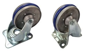 100mm High Temp Aluminium Wheel with Floor Kind Heat-Resistant Synthetic Tread (200kg)