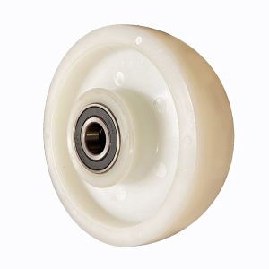 100mm White Nylon Diameter Wheel (15mm Bore) 650kg