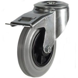 125mm Grey Non-Marking Rubber