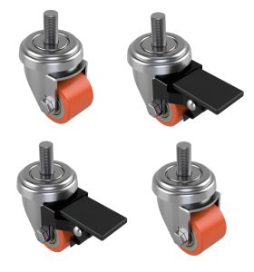 35mm Polyurethane Single Bolt Fit (LOW LEVEL) SET OF 4 - 300kg per Set of 4