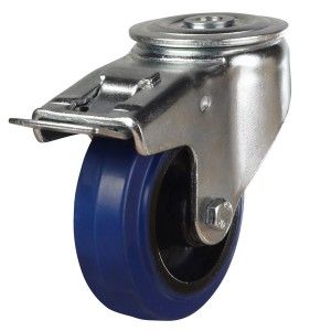 80mm Blue Rubber Medium Duty (150Kg)