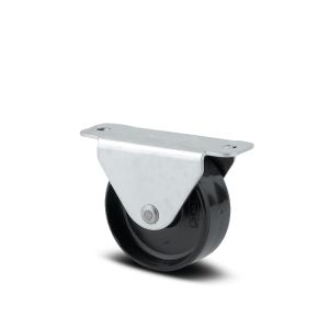 30mm Black Plastic Wheel Fixed Castor (SET OF 4)