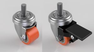Swivel 35mm Polyurethane M10 Bolt Hole (LOW LEVEL)