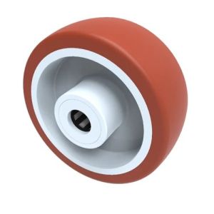 Heavy Duty - 125mm Polyurethane Tyre on Nylon Centre 15mm Bore - 400kg