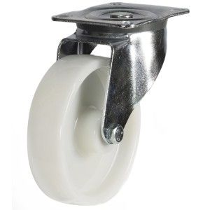 100mm Medium Duty Nylon Plate Fit Castors (200kg)