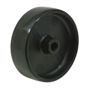100mm Black Nylon Wheel 12mm Plain Bore - 125Kg