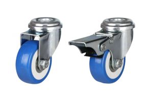 50mm Blue Elastic Polyurethane Single Bolt Hole Fitting