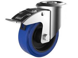 100mm Blue Rubber Heavy Duty Single Bolt Fitting (180kg)