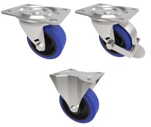 100mm Blue Rubber