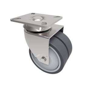 75mm Grey Twin Rubber