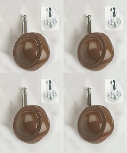 Kenrick 50mm Wood Stem & Gripneck Socket-Set of 4 (BEIGE)