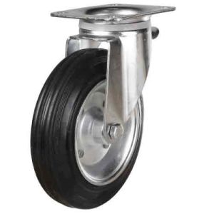 160mm Wheel Diameter Waste & Recycling Bin Castors (Steel Centre)