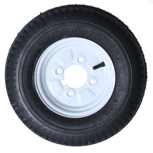 400mm 4.80/4.00-8 Steel Centre Trailer Wheel With 6 Ply Rating Tyre. (4 x 100mm PCD) - 335Kg