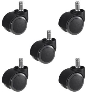 50mm Soft Non-Marking Tread Office Chair Castor (Set of 5)