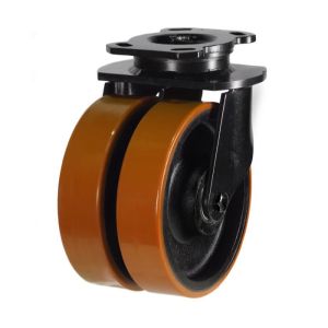200mm DNGR Twin Wheel Series Polyurethane (1500Kg)