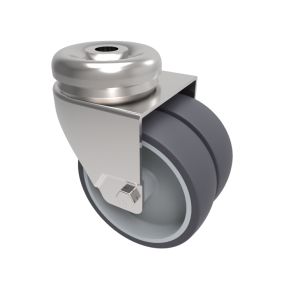 75mm Grey Twin Rubber