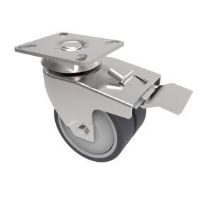 75mm Grey Twin Rubber