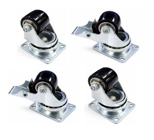 35mm Black Polyurethane Plate Fit (LOW LEVEL) SET OF 4 - 300kg per Set of 4