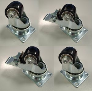 35mm Black Polyurethane Plate Fit (LOW LEVEL) SET OF 4 - 300kg per Set of 4