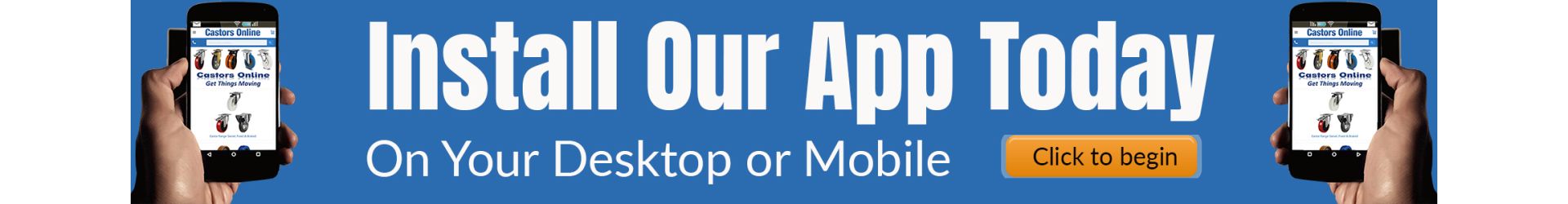 Install the castors-online app