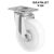 125mm Swivel Castor With White Plastic Wheel (175kg) - BULK PALLET BUY OF 336 CASTORS