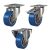 100mm Elastic Polyurethane On Aluminium Centre Castors