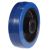 160mm Blue Elastic Rubber Wheel 20mm Roller Bearing Bore