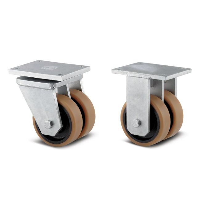 400mm Double Polyurethane Wheel (6000Kg)