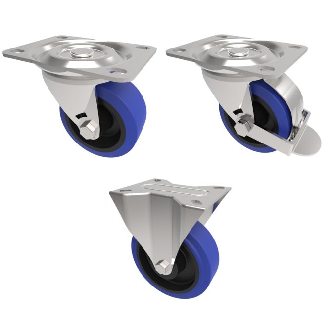 100mm Blue Rubber