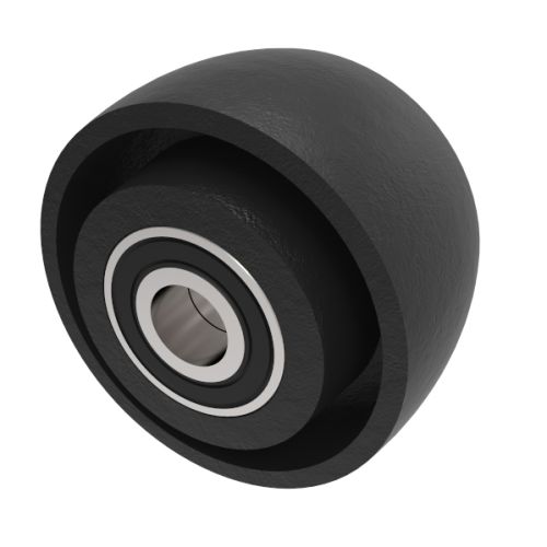 100mm Cast Iron 20mm Ball Bearing Wheel (450Kg)