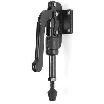 PUSH/PULL TOGGLE CLAMP SCENERY BRAKE WITH ADJUSTABLE RUBBER FOOT SPINDLE