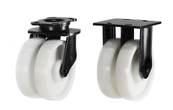 200mm Twin Wheel Nylon (1500Kg)