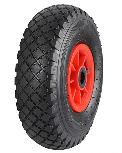 260mm Plastic Centred Pneumatic Wheel (3.00-4 Tyre 4 Ply - 20mm, 25mm & 1" BORE CHOICE)