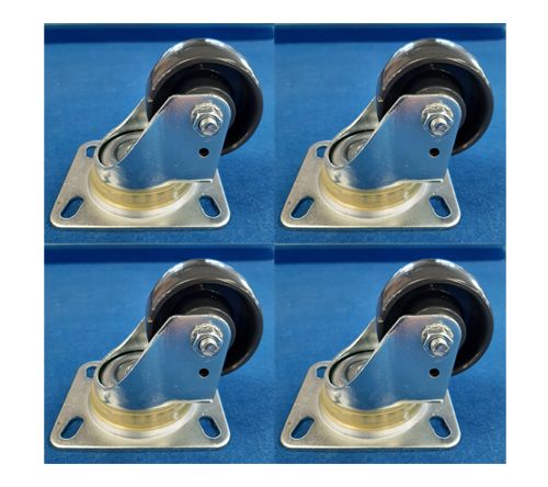63mm Swivel Castor - SET OF 4 (Low Level) - 250kg per Castor