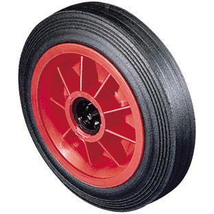 200mm Plastic Centered Industrial Trolley Wheel (1/2", 20mm, 25mm & 1" BORE CHOICE)
