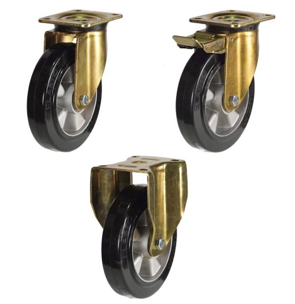 160mm Rubber Aluminium