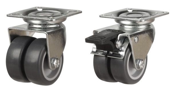 50mm Twin Grey Rubber