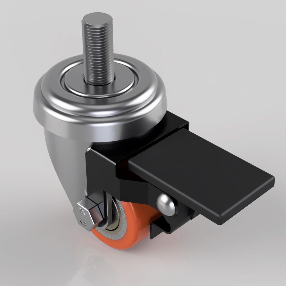 Swivel 35mm Polyurethane M10 Bolt Hole (LOW LEVEL)