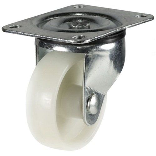 63mm Nylon Plate Swivel Castor - 80Kg (Low Level)