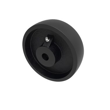 75mm Cast Iron 12mm Plain Bore Wheel (170Kg)