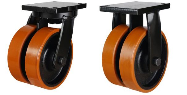 200mm Twin Wheel Polyurethane (2000Kg)