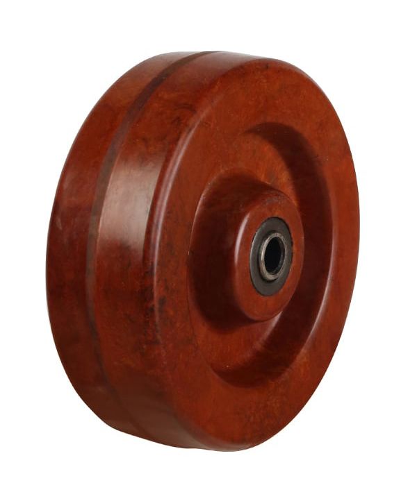 150mm High Temp Phenolic Wheel 3/4" (19.1mm) Roller Bearing (300 °C)
