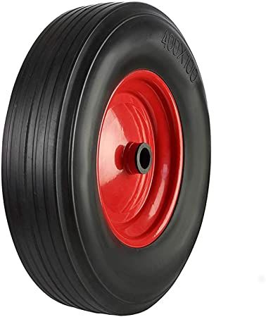 400mm Rubber on Steel Centre 20mm, 25mm & 1" (25.4mm) Roller Bearing Bore Choice