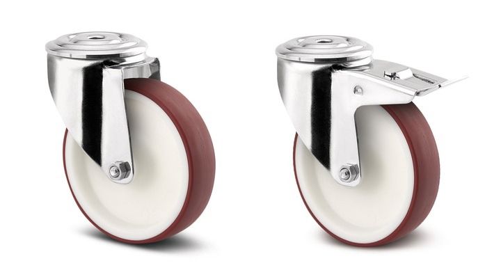 100mm Polyurethane Stainless Steel