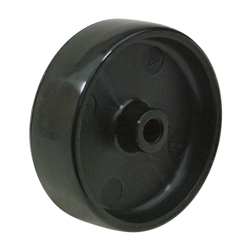 100mm Black Nylon Wheel 12mm Plain Bore