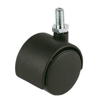 60mm Twin Wheel Castor with M10 Thread