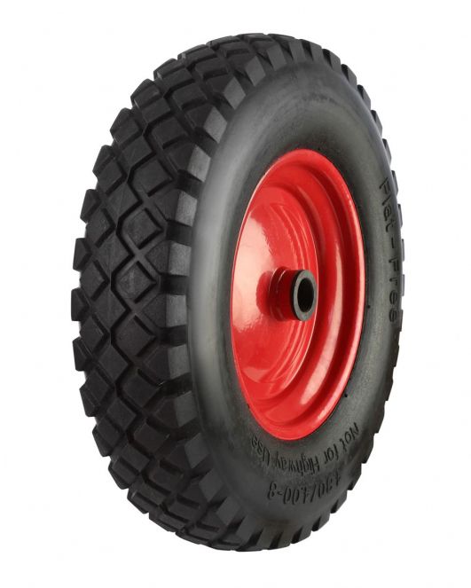 400mm Puncture Proof Steel centre (4.80/4.00-8 TYRE - 20mm, 25mm or 1" BORE)