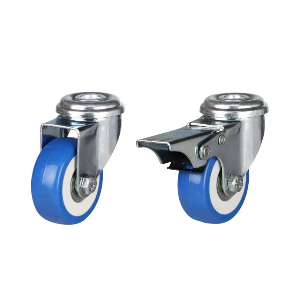50mm Blue Elastic Polyurethane Single Bolt Hole Fitting